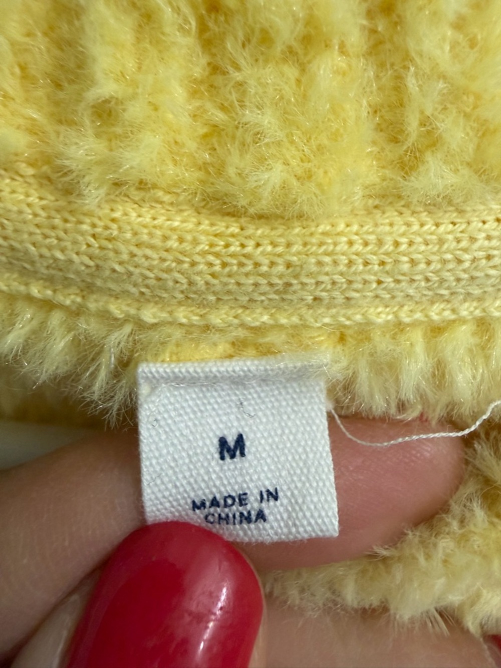 Gap kids Cozy Fuzzy Yellow SOFT sweater - Sz M - Picture 4 of 6